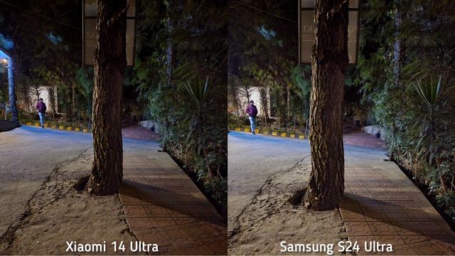 Xiaomi 14 Ultra vs Samsung S24 Ultra Night Mode Camera Test