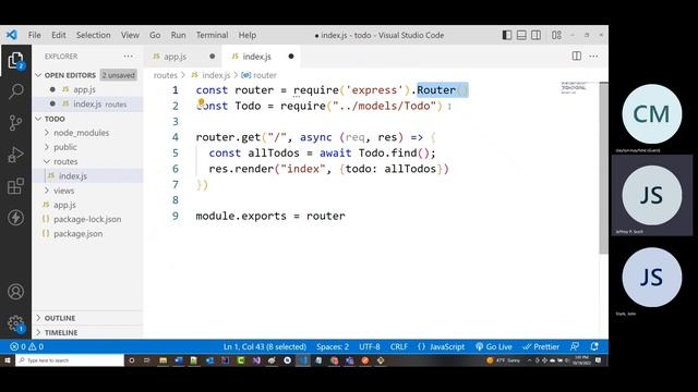 AWD1111 - Database Driven Website Development - Day #42 - MongoDB Part 3/Todo - Wednesday 10/19/202