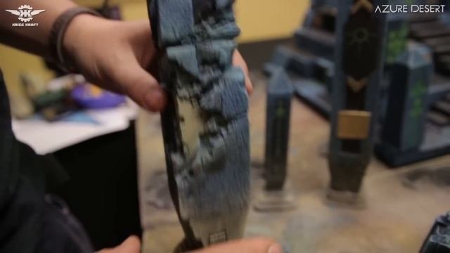 Warhammer 40k - Necron Desert City  Krieg Kraft - Terrain Showcase