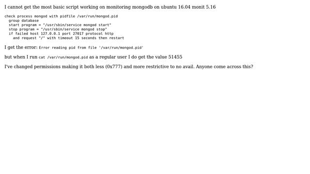 DevOps & SysAdmins: monitoring mongodb with monit