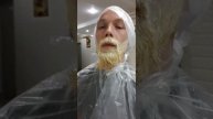 из русого в блонд потом в графит, мужское окрашивание бороды и волос в Москве