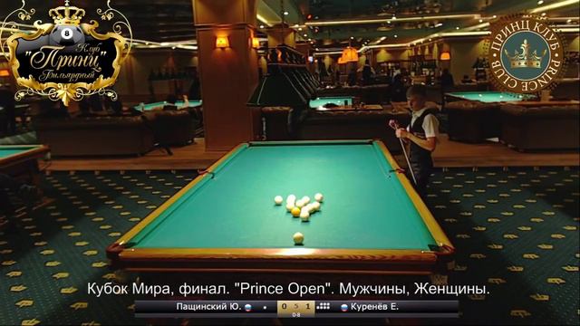 Отличная игра в бильярд 2015. Пащинский - Куренёв