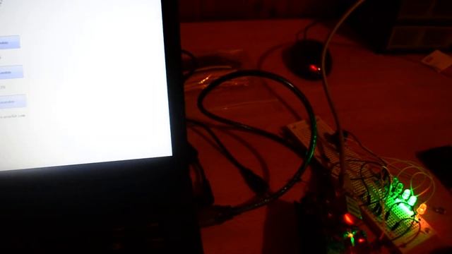 Arduino Uno + Ethernet Shield + Leds