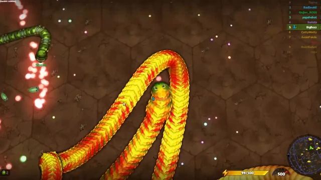 Little Big Snake LittleBigSnake.io - Gold snake party best trolling pro