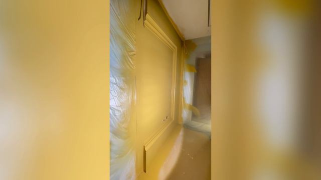 Безвоздушная покраска стен.Airless wall painting/paint