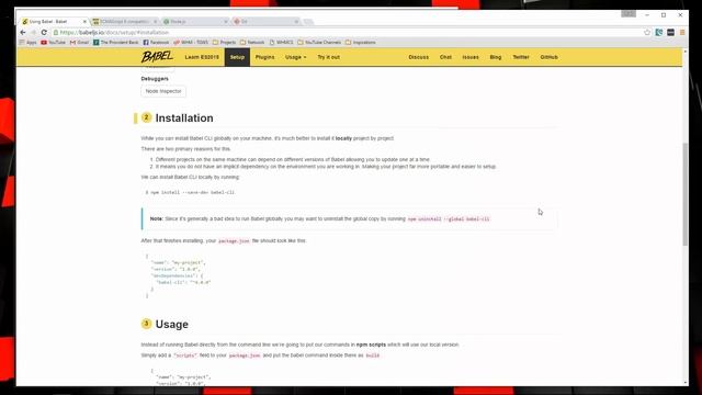 JavaScript ES6  ES2015 - 02 Compile ES6 With Babel