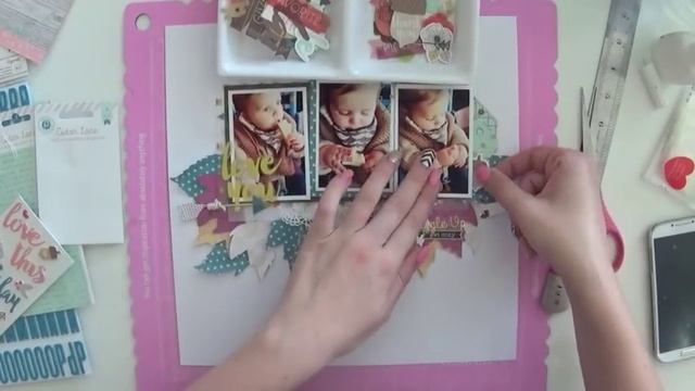 Scrapbooking Process - Pink Paislee; Snuggle Up