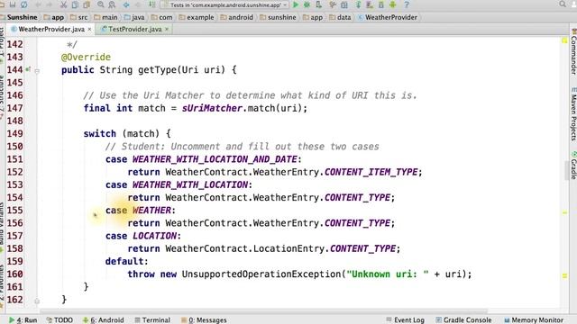 ContentProvider getType Solution - Developing Android Apps