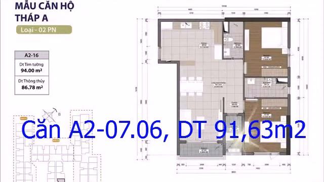 Bán căn hộ The Gold View Quận 4, DT 92m2, giá 2,5 tỷ gồm VAT, lh 0934070077