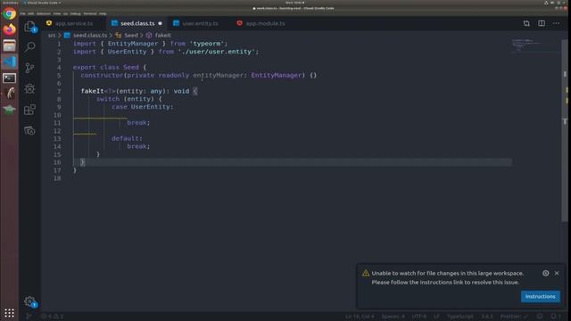 10 - Faking the user data via Faker.js ~ Nest.js