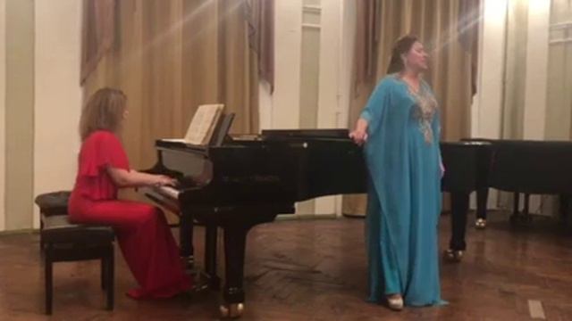 С.Рахманинов - М.Давидова "Я жду тебя" (фрагм.).Соч.№14. Исп. Т.Гайворонская. Концертмейстер Т.Кузу