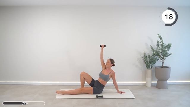 30 MIN FULL BODY PILATES HIIT Workout _ Power Pilates   Light Weights Lean Muscles, No Repeat