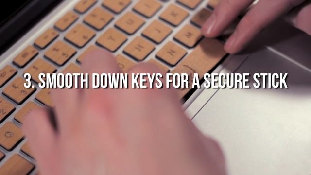 How to apply your real wood MacBook keyboard skin