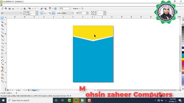 Learn CorelDraw in hindi Part 8 | How to use Shape Tool in CorelDraw p 2| shape tool | Mohsin Zahee