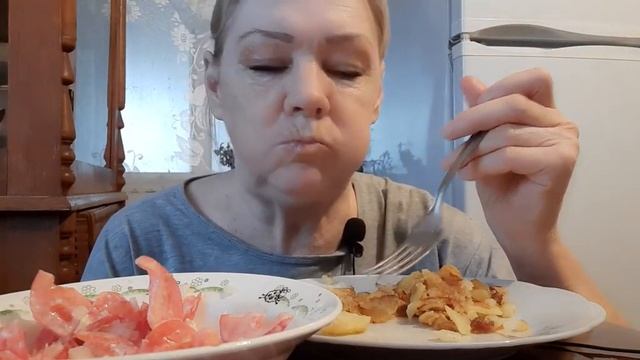 #Мукбанг не #ASMR # Жареный картофель?