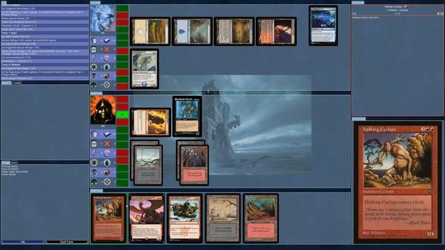 Magic the Gathering on Forge - 7 booster sealed gauntlet black/red against the AI - Full card pool!