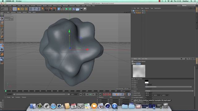 Cinema 4D Tutorial: Displacer Deformer