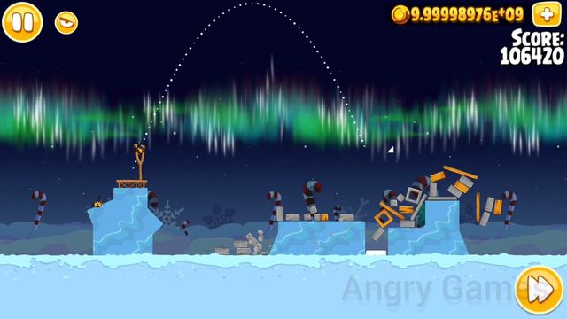 Angry Birds Seasons Winter Wonderham 6 Level