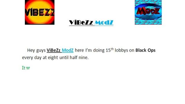 Black Ops Free 15th Prestige Lobby - October 2012