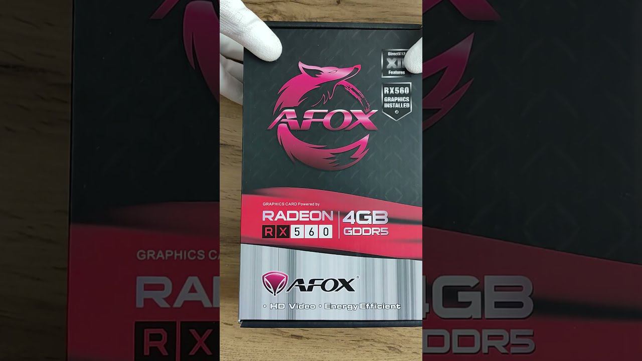 Бюджетная видеокарта Afox RX560 для игрового ПК