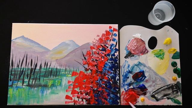 Как нарисовать пейзаж (Acrylic Series 2)
