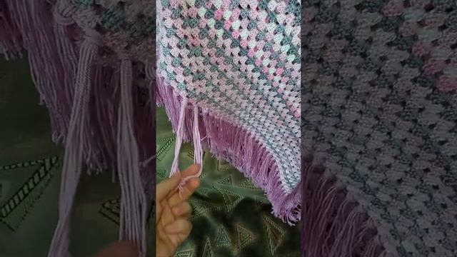Рассказываю из чего вязала себе пончо