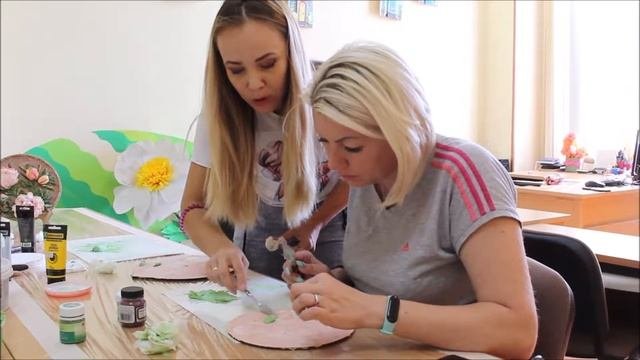 Мастер-класс по скульптурной живописи "Пион"