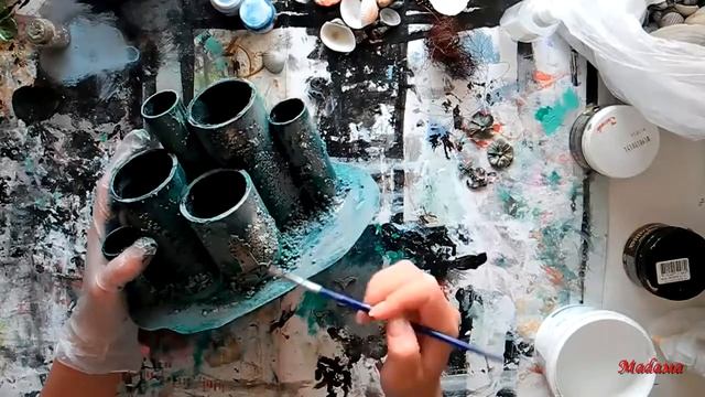 Органайзер микс медиа альтер скрап МК. Мастер класс