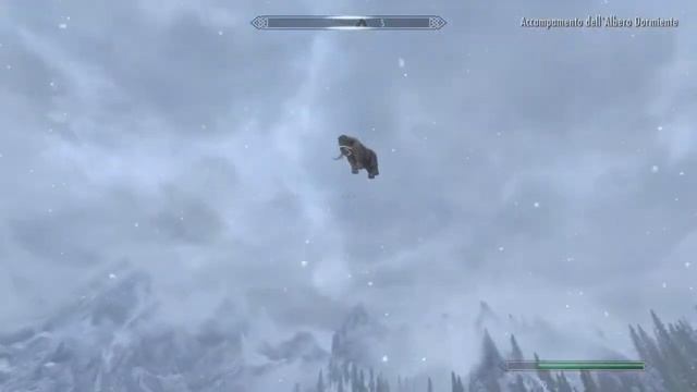 Skyrim Mammoth Falling