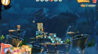 angry birds 2. схватка синей троицы ! босс ушёл в подвал !