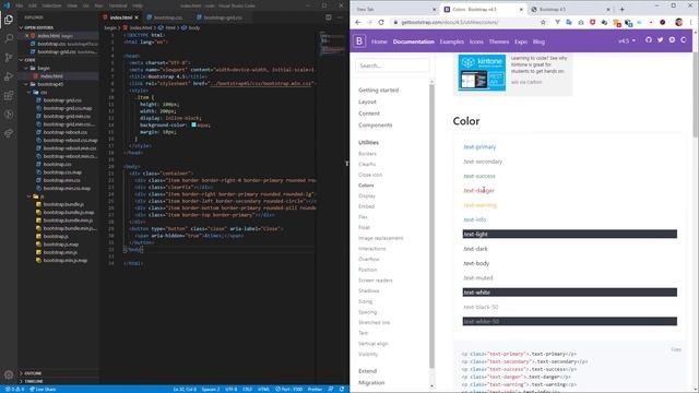 Bootstrap 4 3-Sabaq (қазақша сайт жасау) Utilities