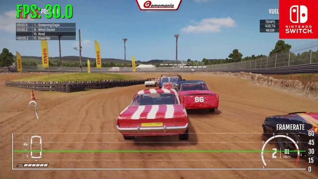 🚗WRECKFEST en Nintendo Switch | FPS TEST