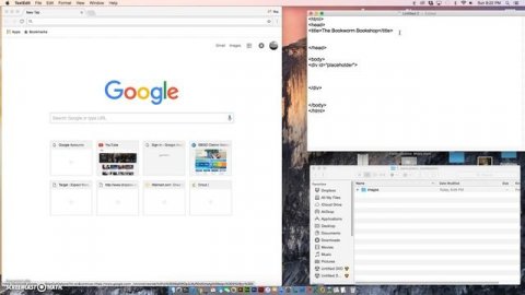 HTML template layout