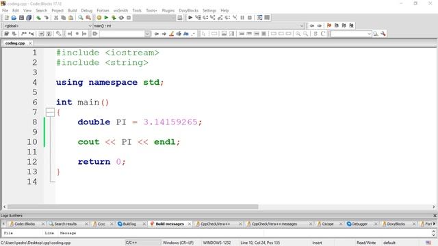 C++ Tutorial #10 - Data Type Double