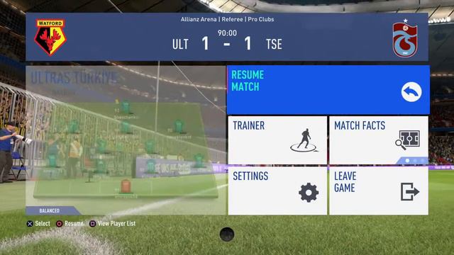 FIFA 19 Vpg Turkey Ultras Turkiye 1-1 Trabzon Esports