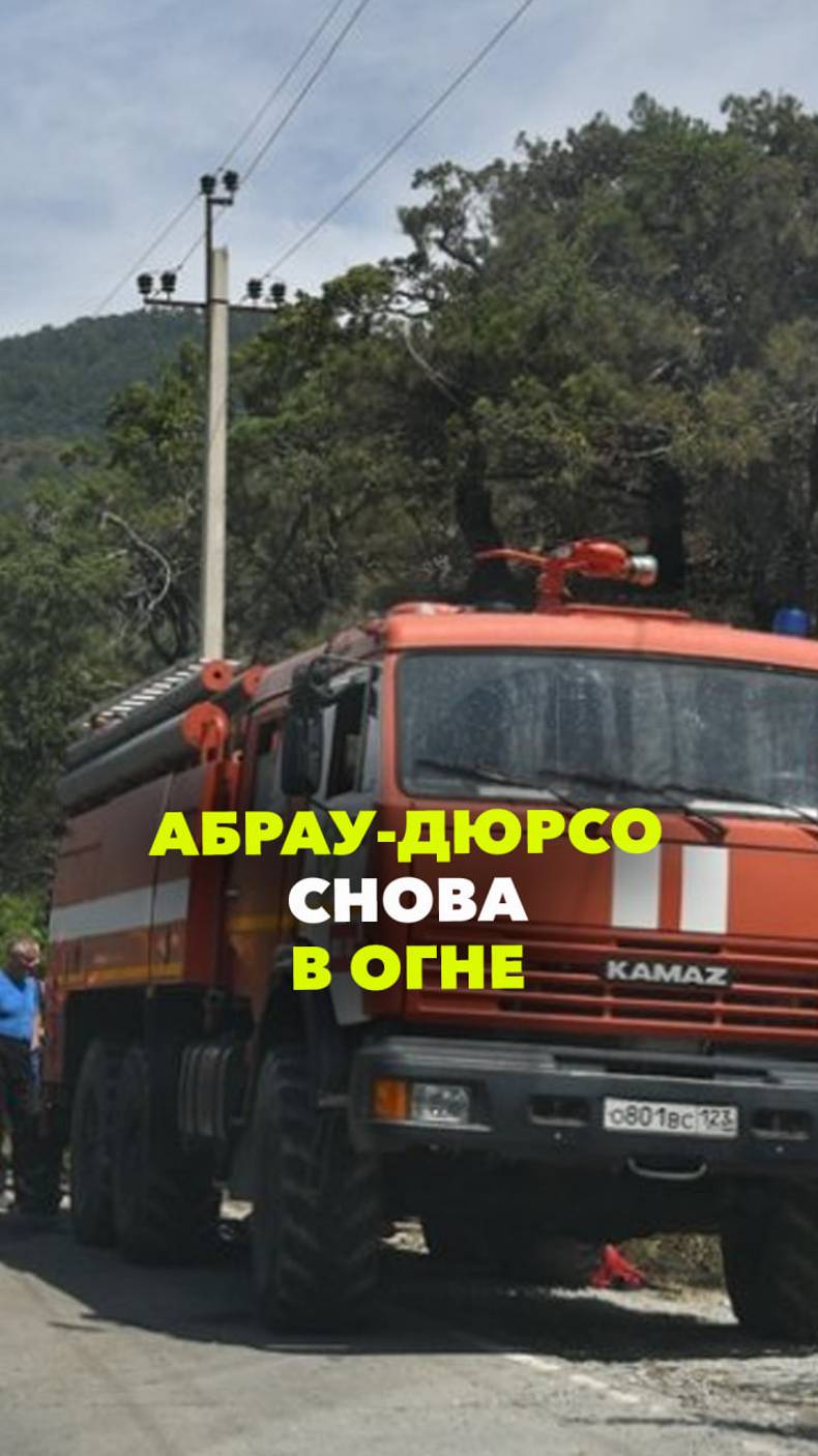 Жители Краснодарского засняли очередной пожар. Накануне огонь так же уничтожил 62 гектара леса