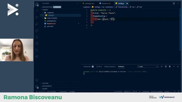 Explaining the VuePress Magic - Ramona Biscoveanu - vueday 2020