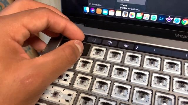 How To Clean A MacBook Pro Butterfly Keyboard! (Take the keys off and put them back)