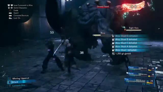 FINAL FANTASY VII REMAKE [Hard Mode] Tactical Feeding To Gain 2nd Limit.