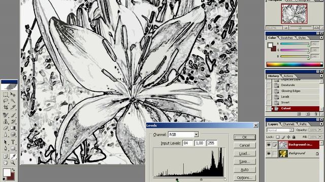 Фотошоп, Создание акварельного рисунка из фотографии
