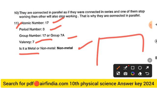 💯10th class physical science pre final answer key 2024|10th class physical science answer key 2024