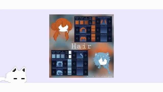 55 ИДЕЙ ВОЛОС ДЛЯ ОС! |Gacha club| |Heiva|