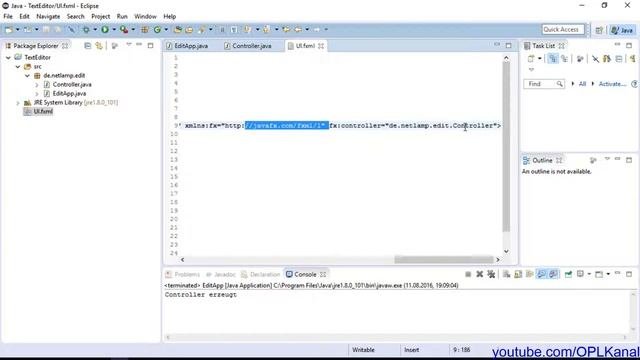 JavaFX 71 - SceneBuilder: Controller Deutsch