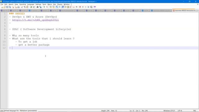 DEVOPS with AWS tutorials || Demo - 1 || by Mr. Anil On 06-03-2023 @6PM IST