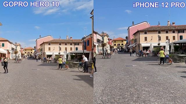 GOPRO HERO 10 Black vs iPHONE 12 PRO - Camera Test Comparison 4K UHD 60fps
