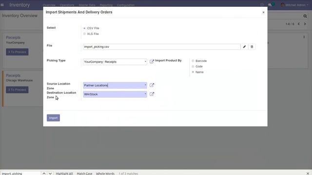 How to Import Picking(Shipment/Delivery) from Excel or CSV File | Odoo Apps Features #odoo #shipmen