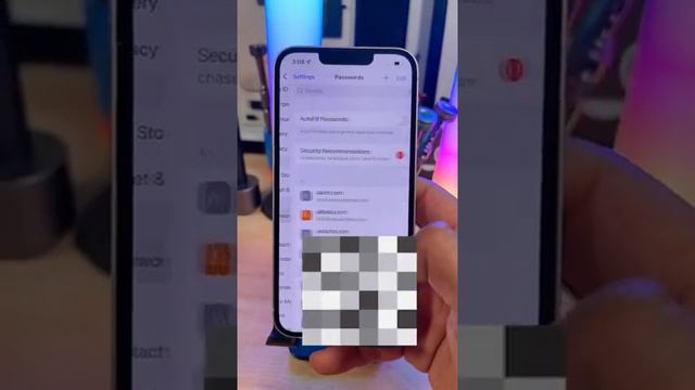View all your Passwords saved on your iPhone in seconds 🤯.     #hacks #tech #tips #iphone