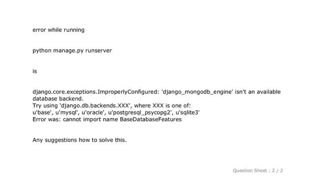 Django : django.core.exceptions.ImproperlyConfigured: 'django_mongodb_engine' isn't an available da