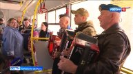 В кировских автобусах прозвучали песни военных лет