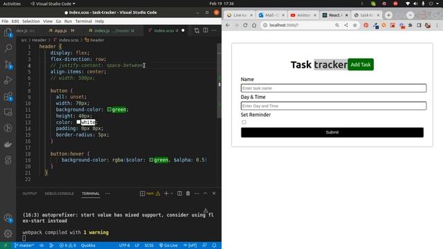 TASK TRACKER WEB APPLICATION WITH REACT | PART 2